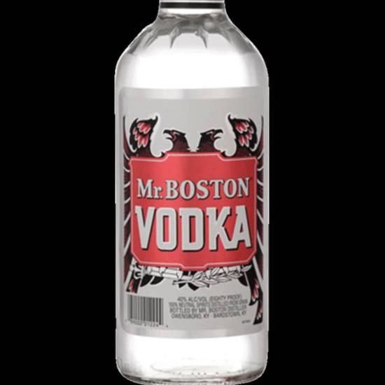 Order Mr. Boston Vodka 750ML40% ABV  food online from Princess Liquors store, Port Saint Lucie on bringmethat.com