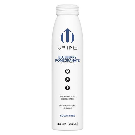 Order Uptime Blueberry Pomegranate Sugar Free Energy Drink 12 oz Btl food online from Everyday Needs by Gopuff store, Coral Gables on bringmethat.com