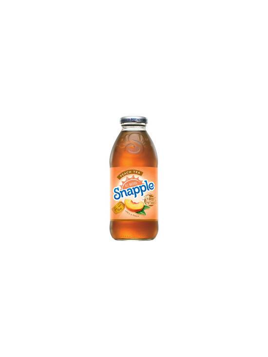 Order Snapple Peach Tea 16 OZ Bottle food online from Chevron Extramile store, San Francisco on bringmethat.com