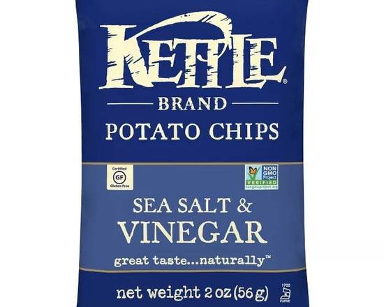 Order Kettle Sea Salt & Vinegar Potato Chips - 2oz food online from Trumbull Super Stop store, Trumbull on bringmethat.com