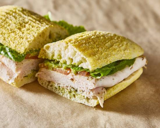 Order Turkey, Avocado, and Walnut Pesto Sandwich food online from Hale And Hearty store, New York on bringmethat.com