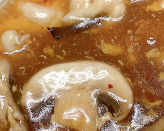 Order Hot and Sour Soup food online from China River store, The Village on bringmethat.com