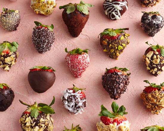 Order Mini Chocolate Covered Strawberries - 1 Dozen food online from Lb Cake Stop store, Baldwin Park on bringmethat.com