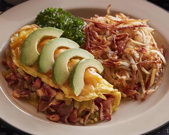 Order Melting Pot Omelette food online from Hof Hut store, Torrance on bringmethat.com
