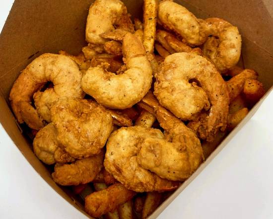 Order Fried Shrimp Basket food online from Chosen 1 Cajun Seafood store, Hartford on bringmethat.com