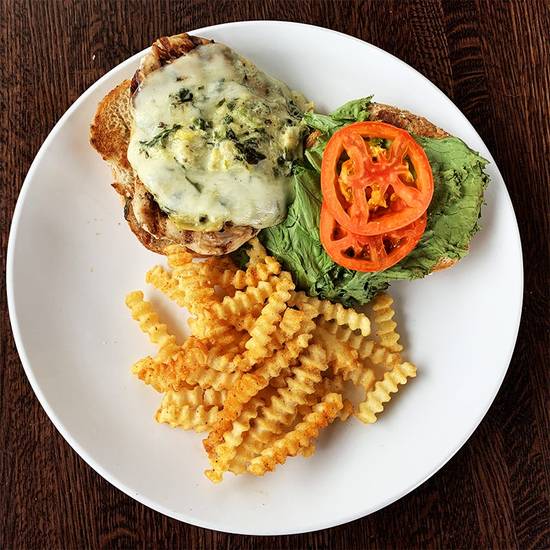 Order Spinach & Artichoke Chicken Sandwich food online from Granite City store, Kansas City on bringmethat.com