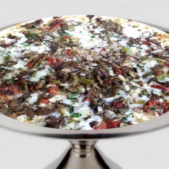 Order Philly Cheesesteak Pizza food online from Nypd store, Ann Arbor on bringmethat.com