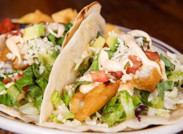 Order Fish Tacos food online from Crooked Pint Ale House store, Fargo on bringmethat.com