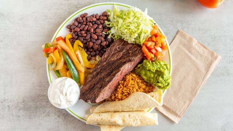 Order Grilled Steak Fajita Platter food online from California Tortilla store, Glen Mills on bringmethat.com