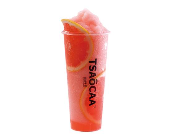 Order Iced Grapefruit Green Tea Slush food online from Tsaocaa store, Philadelphia on bringmethat.com