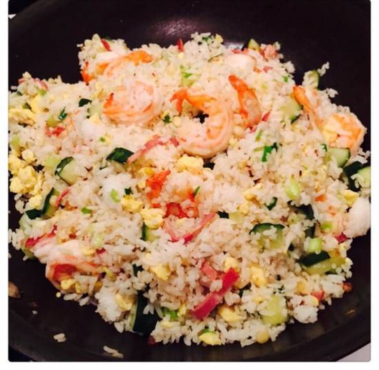 Order R5. Shrimp Fried Rice 虾炒饭 food online from Chopsticks Cuisine store, Seattle on bringmethat.com