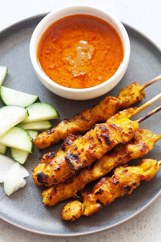 Order Chicken Satay food online from Thai River store, Petaluma on bringmethat.com