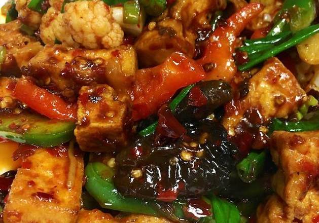 Order 45. Home Style Tofu food online from Mulan Asian Bistro - Houston Levee store, Germantown on bringmethat.com