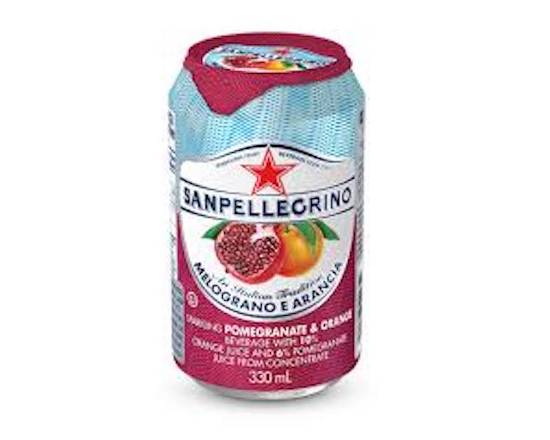 Order San Pellegrino Pomegranate Orange 12oz food online from George's Market store, San Francisco on bringmethat.com