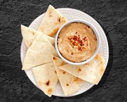 Order Classic Chickpea Hummus with Pita Bread food online from Middle Feast store, Secaucus on bringmethat.com