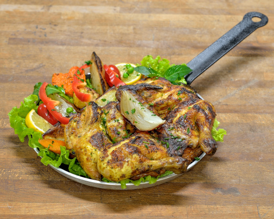 1/2 poulet braisé