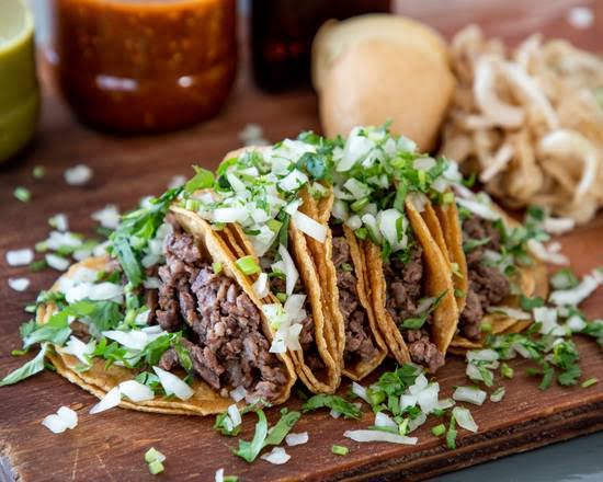 Bistec de res 5 tacos