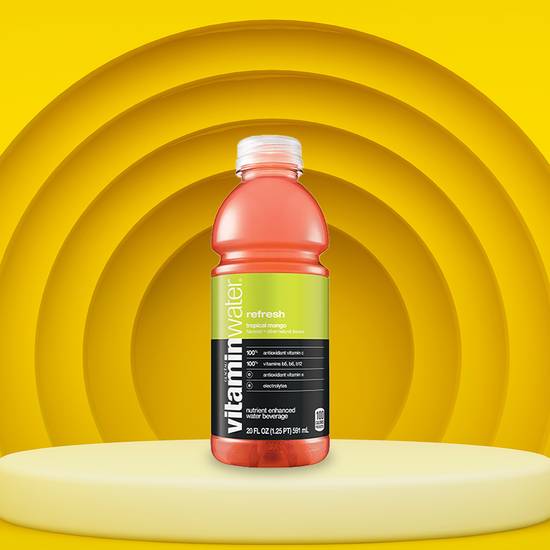 Order Refresh Tropical Mango Vitamin Water 32oz food online from Power Market 3048 store, Fairfield on bringmethat.com