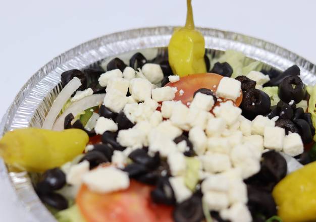 Order Greek Salad food online from King's Pizza store, Daytona Beach on bringmethat.com