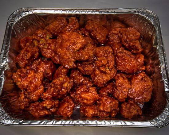 Order 100 Pieces Boneless Wings food online from Papa Rays Pizza & Wings store, Des Plaines on bringmethat.com