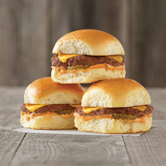 Order Bambino Cheeseburger - 3 pack food online from Good Times Burgers & Frozen Custard #145 store, Aurora on bringmethat.com