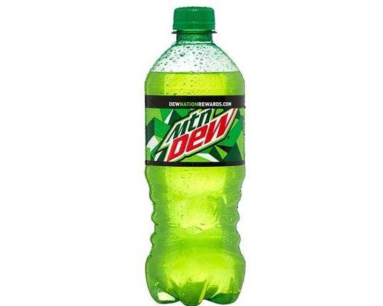Order Mountain Dew 20 oz bottle  food online from Glenrose Liquor & Mini Mart store, Glendale on bringmethat.com