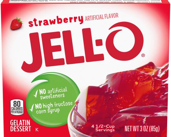 Order JELLO Strawberry 3 Oz food online from Fresko Market store, Miami on bringmethat.com