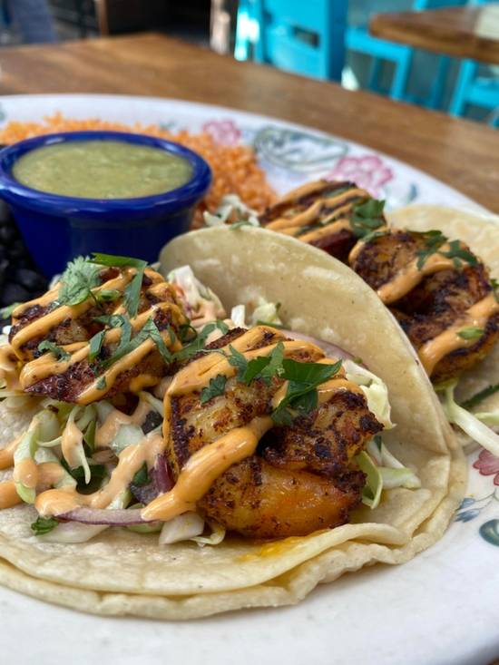 Order Shrimp Taco Plate food online from El Camino store, Seattle on bringmethat.com
