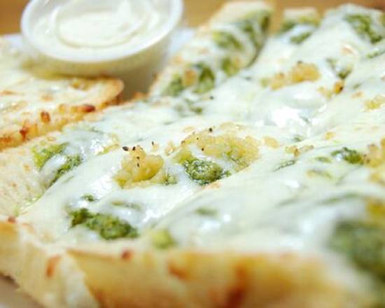 Order Pesto Garlic Bread food online from Stefano's Pizza store, Mill Valley on bringmethat.com