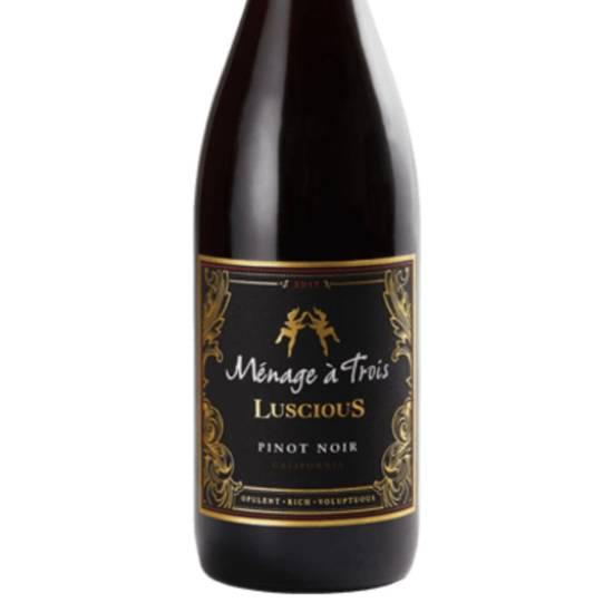Order Menage a Trois Pinot Noir 750ml 13.8%ABV food online from Princess Liquors store, Port Saint Lucie on bringmethat.com