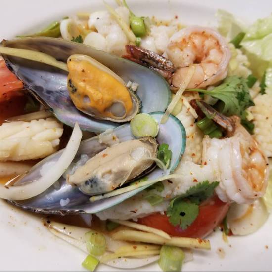 Order 20. Seafood Salad ￼	 food online from Hot Thai Restaurant store, Los Angeles on bringmethat.com