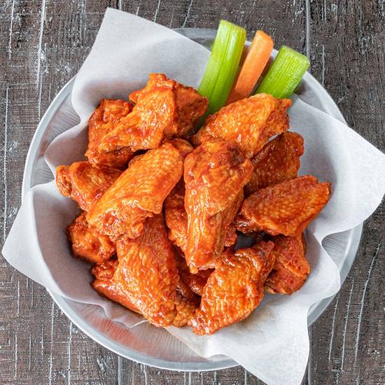 Order Regular (16) Bone-In Wings food online from Buffalos Cafe store, Dacula on bringmethat.com