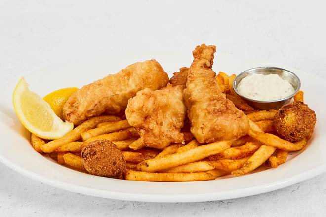 Order Fish & Chips food online from Fish City Grill store, Flower Mound on bringmethat.com