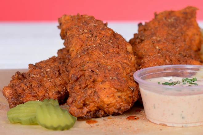 Order 3 Nash’s Jumbo, Hand Breaded Chicken Tenders food online from Nash's Hot Chicken store, Nashville on bringmethat.com