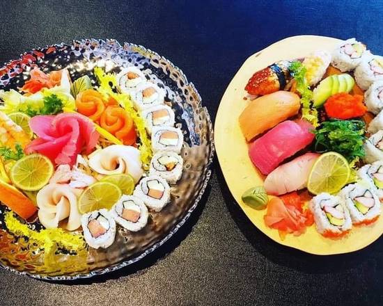 Order Sushi  Sashimi Dinner Duet food online from Bangkok Fusion Café store, Saint Petersburg on bringmethat.com