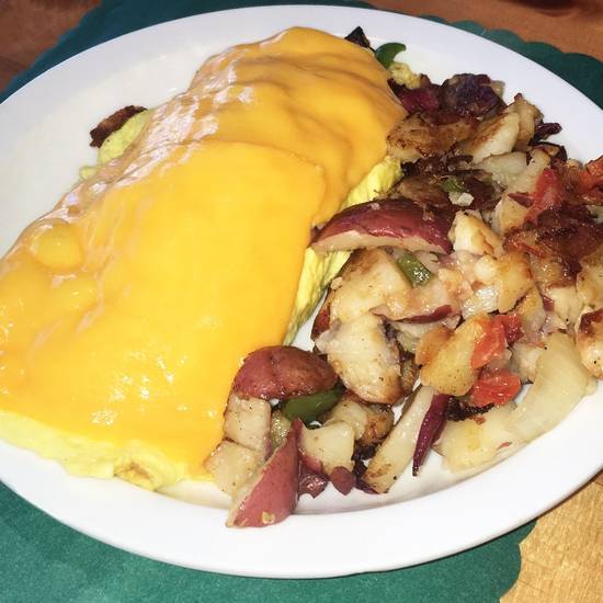 Order Ham & Cheese Omelette food online from Vivian Millennium Cafe store, Studio City on bringmethat.com