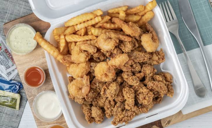 Order Gizzards & Shrimp food online from J Lemon Pepper Fish & Chicken store, Jacksonville on bringmethat.com