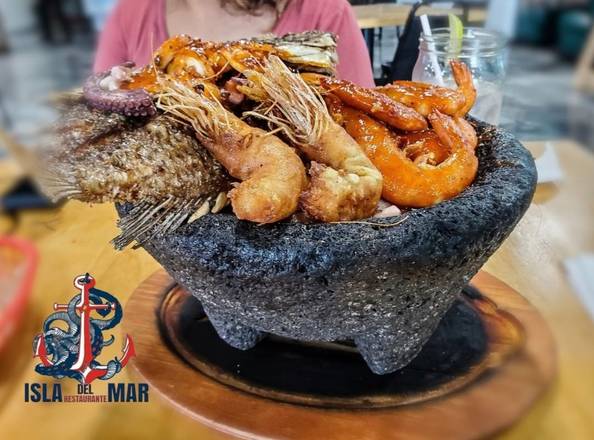Order Molcajete Mar-Stone food online from Isla del Mar store, Omaha on bringmethat.com