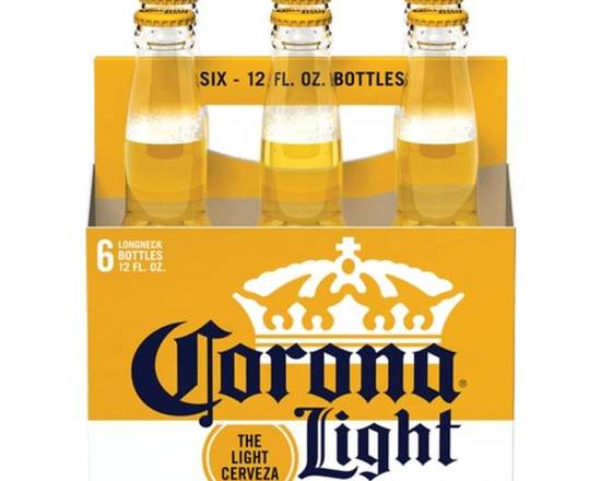 Order Corona Light, 6pk-12oz bottle glass beer (4.00% ABV) food online from Fresko Market store, Miami on bringmethat.com