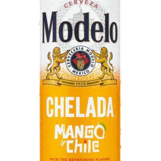 Order Modelo Chelada Mango y Chile 24 Oz can food online from Rocky Liquor store, Claremont on bringmethat.com