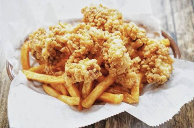 Order Fried Oyster Basket (10 pcs) food online from The Juicy Crab store, Jacksonville on bringmethat.com