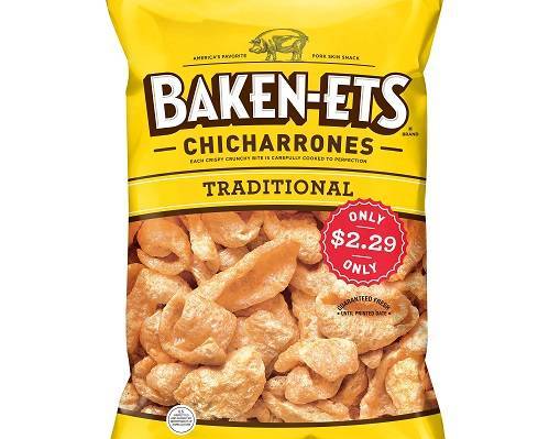 Order Baken-Ets Fried Pork Skins Chicharrones Traditional (4 oz) food online from Glenrose Liquor & Mini Mart store, Glendale on bringmethat.com
