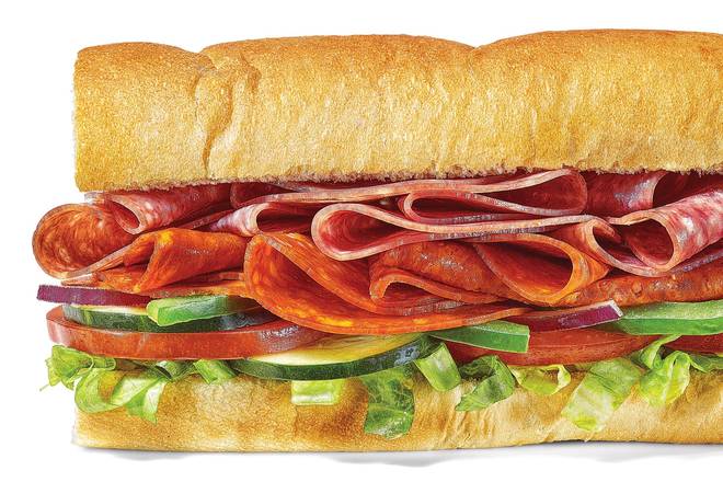 Order Spicy Italian Footlong Regular Sub food online from Subway Sandwiches & Salads store, Essex on bringmethat.com
