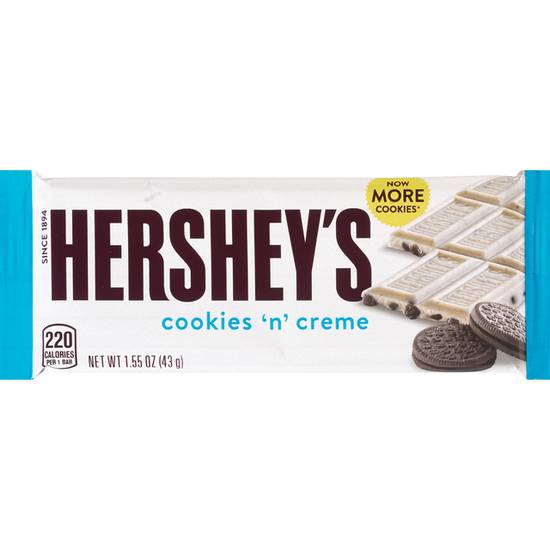 Order HERSHEY'S COOKIES 'N' CREAM BAR food online from Cvs store, MARTINEZ on bringmethat.com
