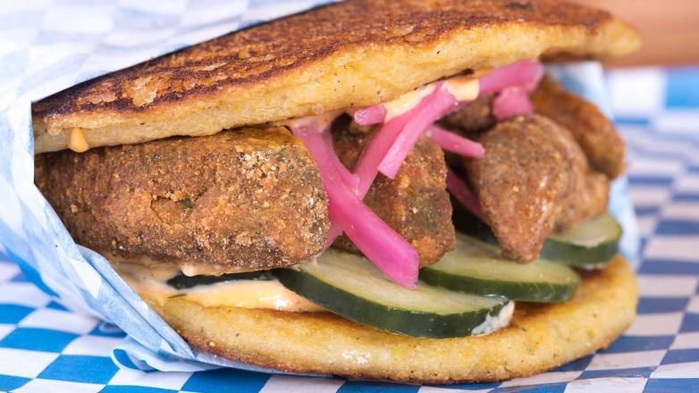 Order Fried Avocado Sandwich food online from Two Doors Down store, Seattle on bringmethat.com