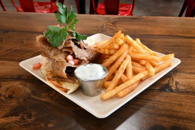 Order Gyro Plate food online from The Great Greek Mediterranean Grill store, Troy on bringmethat.com