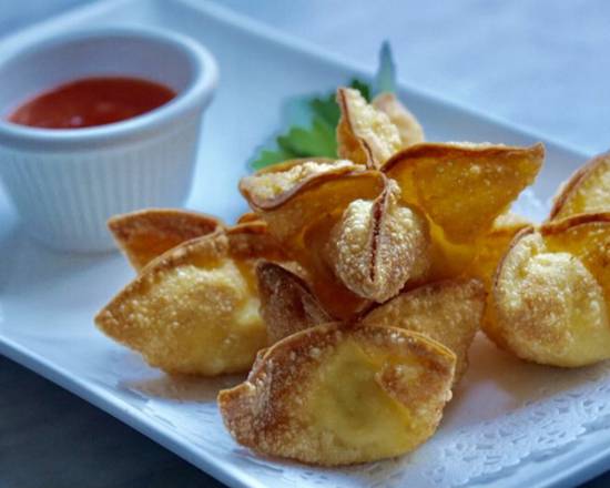 Order Crab Rangoon ⭐️ food online from Red basil thai kitchen store, Long Island City on bringmethat.com