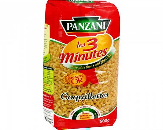 Coquillettes Cuisson rapide Panzani 500 gr