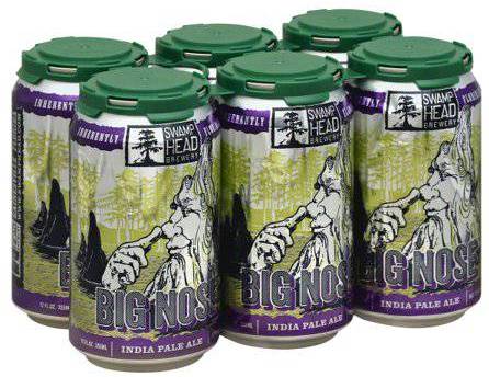 Order Swamp Head BIG NOSE IPA Beer, 12oz Cans - 6PK (7.3% ABV) food online from Golden Ox Liquors store, Saint Augustine on bringmethat.com