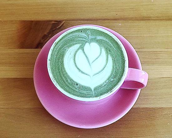 Order Matcha Latte food online from Cup Of Blooms store, San Mateo on bringmethat.com